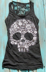 2017 Women's Fashion Printing Sleeveless Tops Ladies Sexy Lace Tank Top(S-5XL)