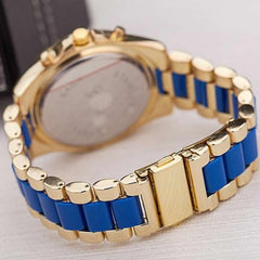 Men Stunning Geneva Stainless Steel Quartz Analog Wrist Watch