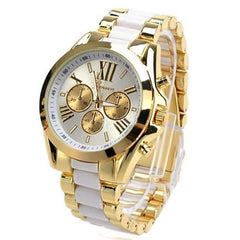 Men Stunning Geneva Stainless Steel Quartz Analog Wrist Watch