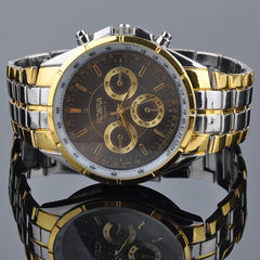 Mens Stainless Steel Band Quartz Watch Wrist Watches