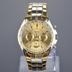 Mens Stainless Steel Band Quartz Watch Wrist Watches