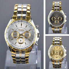 Mens Stainless Steel Band Quartz Watch Wrist Watches