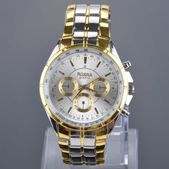 Mens Stainless Steel Band Quartz Watch Wrist Watches