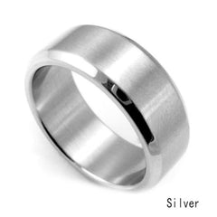 Hot Stainless Steel Ring Band Titanium Silver Black Gold Men Size 8 to 11 Wedding