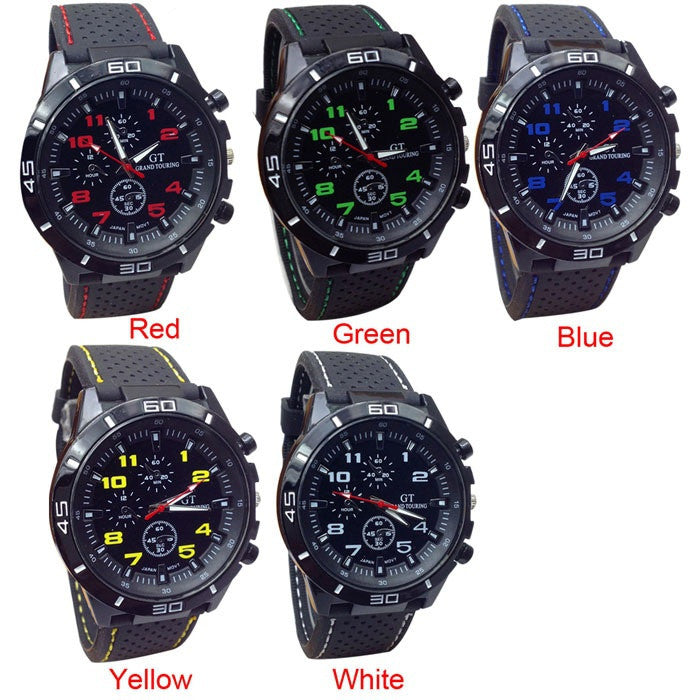 1PCS New 2017 Quartz Watch Men Military Watches Sport Wristwatch Silicone Fashion Hours