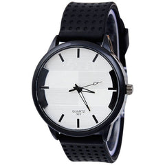 La montre Men's Casual Fashion Watch Stereo Surface Silicone Watch