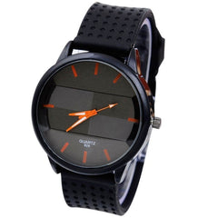 La montre Men's Casual Fashion Watch Stereo Surface Silicone Watch