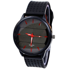 La montre Men's Casual Fashion Watch Stereo Surface Silicone Watch