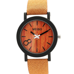 Neutral Simple Fashion Leather Quartz Wrist Watch Women