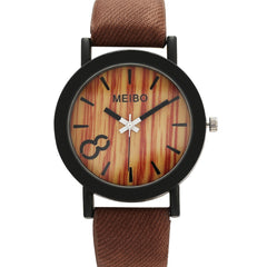 Neutral Simple Fashion Leather Quartz Wrist Watch Women