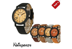 Neutral Simple Fashion Leather Quartz Wrist Watch Women