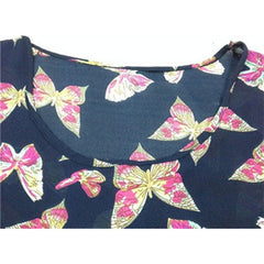 New Fashion Women Girls Lady Casual Butterfly Print Sleeveless Chiffon Tank Top Shirts Crew Vest