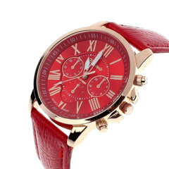 Geneva Roman Numerals Quarzt Wrist watch for Women