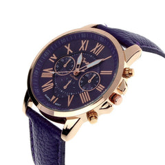 Geneva Roman Numerals Quarzt Wrist watch for Women