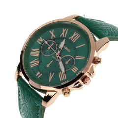 Geneva Roman Numerals Quarzt Wrist watch for Women