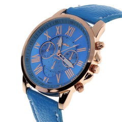 Geneva Roman Numerals Quarzt Wrist watch for Women
