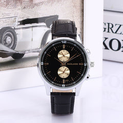 Funland New Fashion Luxury Men Japan Casual Leather Watches Waterproof Date Military Wristwatch Watches