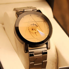 Fashion Watch Stainless Steel Man Quartz Analog Wristwatches Beautiful
