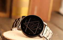 Fashion Watch Stainless Steel Man Quartz Analog Wristwatches Beautiful