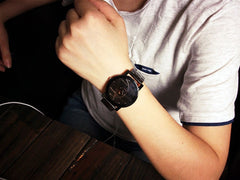 Fashion Watch Stainless Steel Man Quartz Analog Wristwatches Beautiful