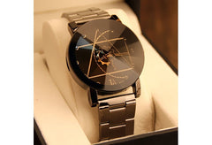 Fashion Watch Stainless Steel Man Quartz Analog Wristwatches Beautiful