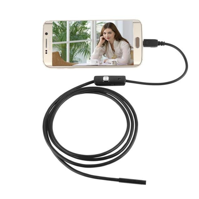 5.5mm 6 LED 1M-5M Length Endoscope Waterproof Borescope Inspection Camera For Andorid Phone High quality