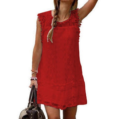 Summer Dress Sexy Women Casual Sleeveless Beach Short Dress