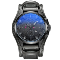 CURREN 8225 Luxury Brand Army Military Watches Men Clock Leather Strap Waterproof Analog Quartz Watches