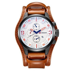 CURREN 8225 Luxury Brand Army Military Watches Men Clock Leather Strap Waterproof Analog Quartz Watches