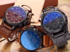 CURREN 8225 Luxury Brand Army Military Watches Men Clock Leather Strap Waterproof Analog Quartz Watches