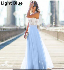 New Women Sexy Summer Lace Maxi Long Dress Evening Party Prom Dress Sundress Chiffon Dress