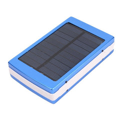 Solar Panel Battery Charger Dual USB Power Bank with LED light 25000mAh