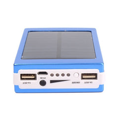 Solar Panel Battery Charger Dual USB Power Bank with LED light 25000mAh