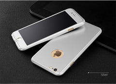 Newest Fashion 360 3in1 All-Protector Tempered Glass Frosting Case for iPhone 6/6 Plus/6s/6s Plus Couqe iPhone 7