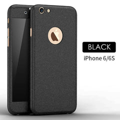 Newest Fashion 360 3in1 All-Protector Tempered Glass Frosting Case for iPhone 6/6 Plus/6s/6s Plus Couqe iPhone 7