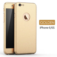 Newest Fashion 360 3in1 All-Protector Tempered Glass Frosting Case for iPhone 6/6 Plus/6s/6s Plus Couqe iPhone 7