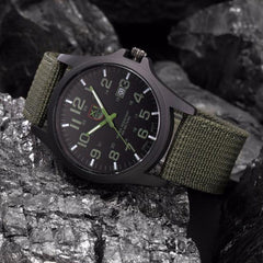 Men's Military Sports Watch Date Stainless Steel Analog Army Quartz Wrist Watch