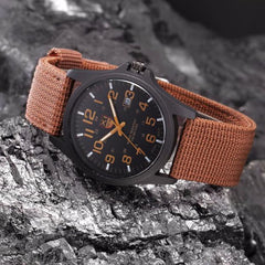 Men's Military Sports Watch Date Stainless Steel Analog Army Quartz Wrist Watch