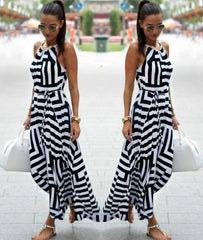 Women Sexy Summer Dress Boho Maxi Long Evening Party Dress Beach Dress Sundress MEL