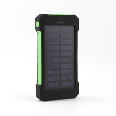 DCAE Real 10000mAh Power Bank Waterproof Shock drop resistance Dual USB Travel Solar Charger PowerBank For Android smart phone
