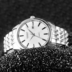 Fashion Men CURREN Military Stainless Steel Analog Date Sport Quartz Wrist Watch