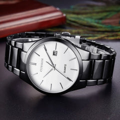 Fashion Men CURREN Military Stainless Steel Analog Date Sport Quartz Wrist Watch