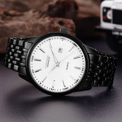 Fashion Men CURREN Military Stainless Steel Analog Date Sport Quartz Wrist Watch
