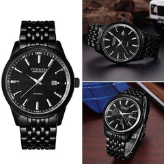 Fashion Men CURREN Military Stainless Steel Analog Date Sport Quartz Wrist Watch
