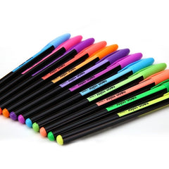48pcs HOT Gel Pens or Gel Refills Rollerball Pastel Neon Glitter Pen Drawing Color Pen WH120
