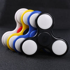 Tri-Spinner Toy Plastict Spinner Autism ADHD Anti Stress & Crystal Luminous Rotary Toy Kids