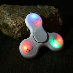 Tri-Spinner Toy Plastict Spinner Autism ADHD Anti Stress & Crystal Luminous Rotary Toy Kids
