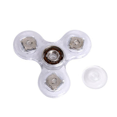 Tri-Spinner Toy Plastict Spinner Autism ADHD Anti Stress & Crystal Luminous Rotary Toy Kids