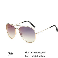 Fashion Outdoor UV400 Protection Unisex Sunglasses Aviator Metal Eyewear Glasses Women Men Bat Mirror Pilot Cool Polarized Sunglasses Shopping Summer Holiday Beach Driving Eyewear Accessories
