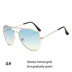 Fashion Outdoor UV400 Protection Unisex Sunglasses Aviator Metal Eyewear Glasses Women Men Bat Mirror Pilot Cool Polarized Sunglasses Shopping Summer Holiday Beach Driving Eyewear Accessories